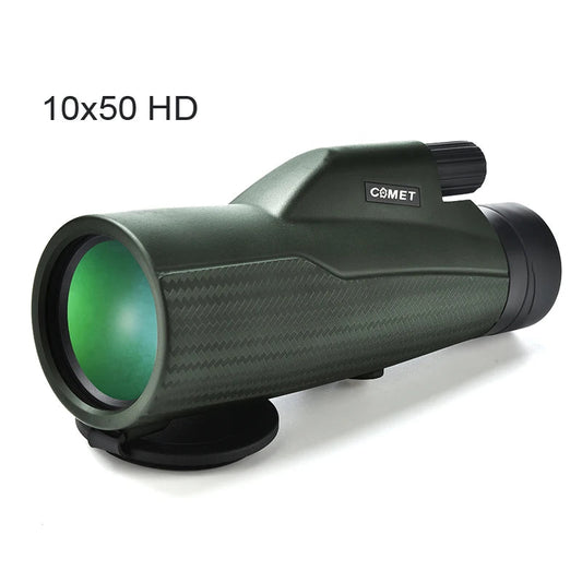 10X50 Monocular Telescope HD Professional With Anti Shake Wristband BAK4 Prism Scope Waterproof for BirdWatching Hiking
