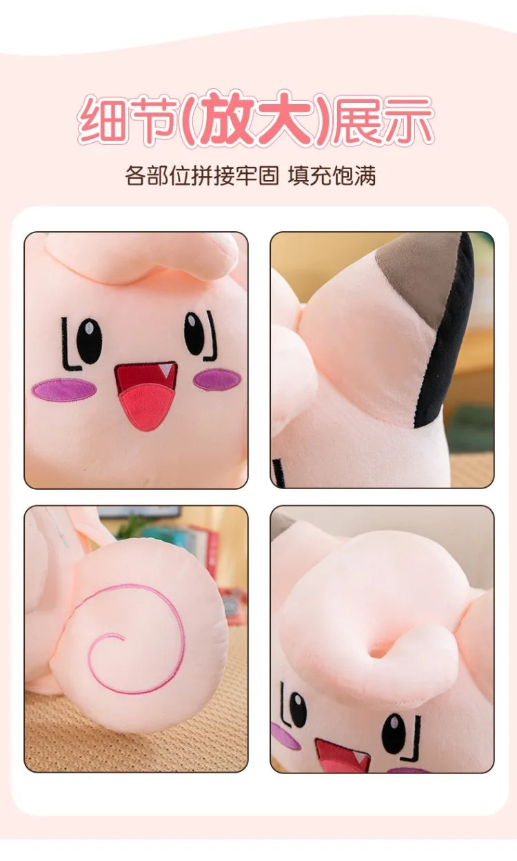 Pokemon Kawaii Clefairy Plush Toy Stuffed Doll Digital Monster Pikachu Cute Kids Birthday Xmas Gift for Boys Girls Sofa Pillow