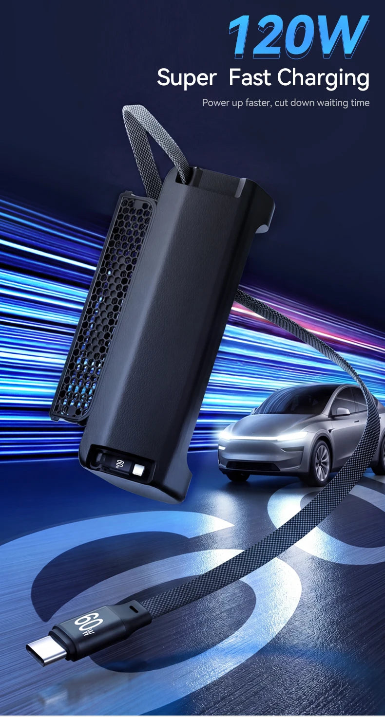 3 in 1 Rear Air Vent Docking Station with 120W Fast Charging for Tesla Model YL 2026