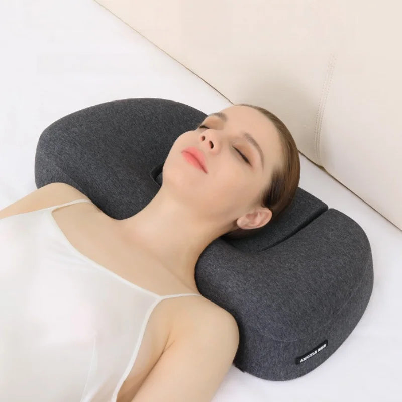 Ergonomic Sleeping Pillow Memory Foam Traction Pillow Cervical Orthopedic Pillows Neck Support Shoulder Relieve Fatigue