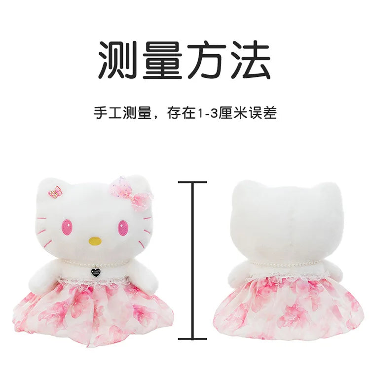 Cute Blue Pink Cat Character Plush Stuffed Doll Toy