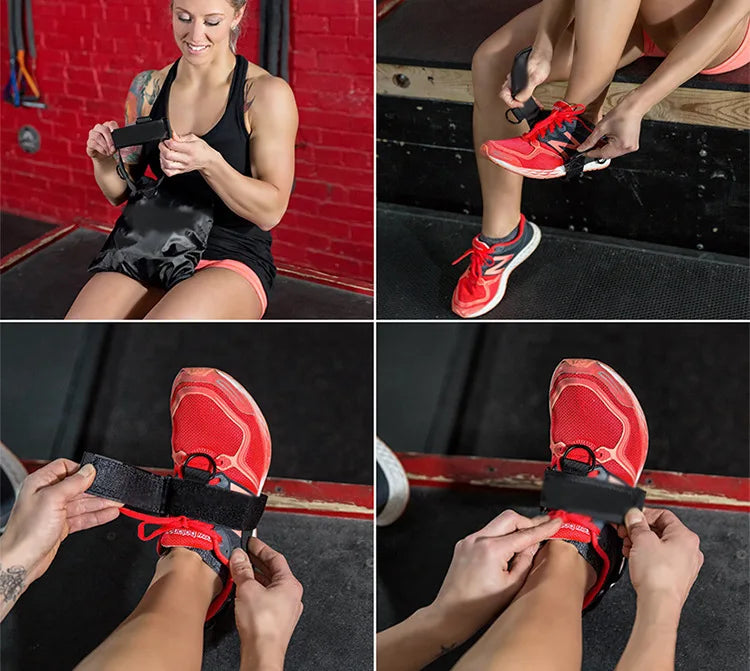 Foot Ankle Straps Guard Buckle Dragon Frame Anklet Support Fitness Adjustable D-Ring Strap Sport Ankle Support