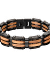 Fashion Bracelet for Metal Stainless Steel Wood Strap Jewelry Bracelets
