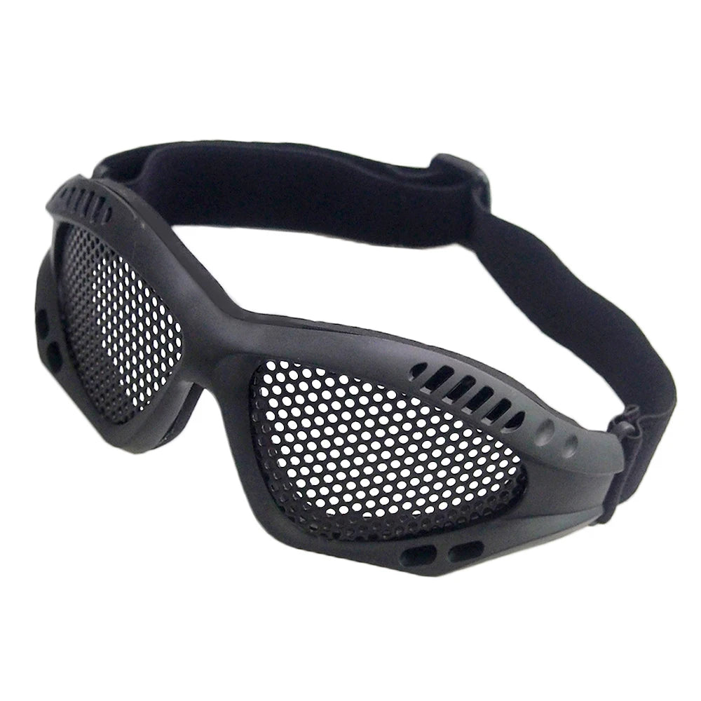 Outdoor Eye Protective Comfortable Airsoft Tactical Glasses Goggles Anti Fog With Metal Mesh/PC Len For Paintball Hunting