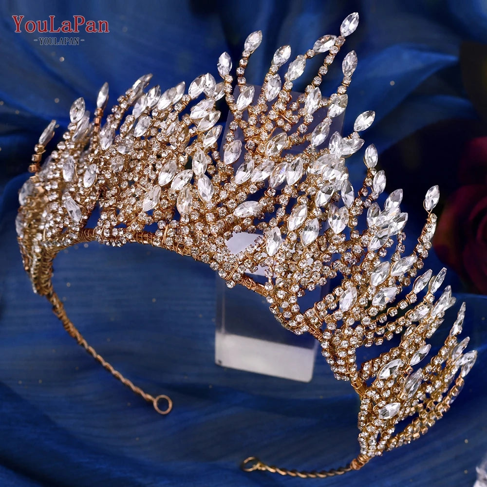 Bridal Crown Handmade Crystal Wedding Tiara Bride Hair Accessories