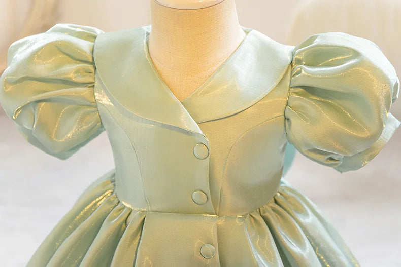 Luxury Princess Dress for Girls - Premium Fluffy Tulle Ball Gown Flower Girl Wedding Dress + Birthday Party Gown