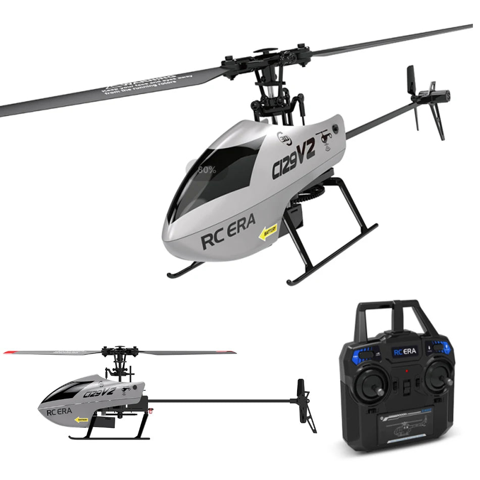 C186 Pro B105 2.4G RTF RC Helicopter 4 Ppropellers 6 Axis Electronic Gyroscope for Stabilization Remote Control Hobbies Toys