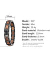 Bracelet Metal Stainless Steel Wood Strap Jewelry Ladies
