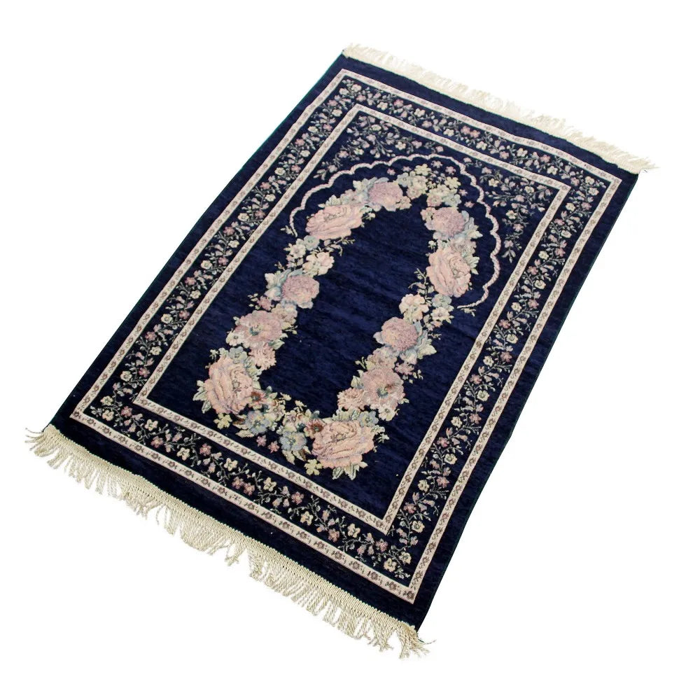 Muslim Prayer Rug Soft Prayer Floral Rug for Ramadan Islamic Muslim  Prayer Mat Great Gift for Family Friends