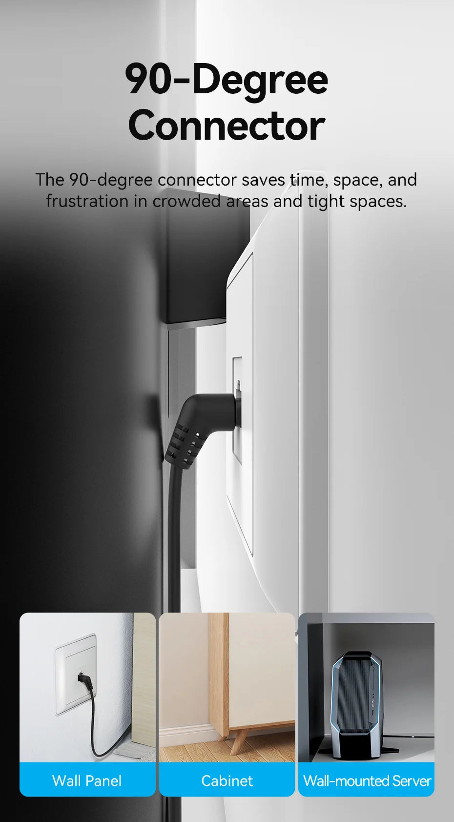 CAT6A Ethernet Cable 10Gbps 90/360 Degree Rotation CAT 6A Slim Networking Internet Lan Cord for PC PS4 Router RJ45 Cable