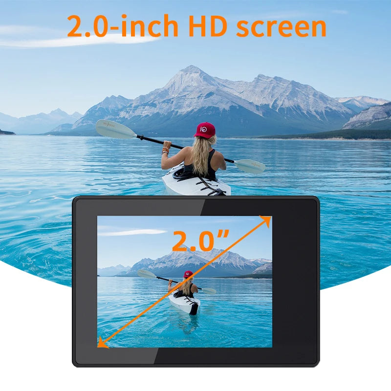 4K WiFi Sports Action Camera Waterproof Helmet Cam with Remote Control