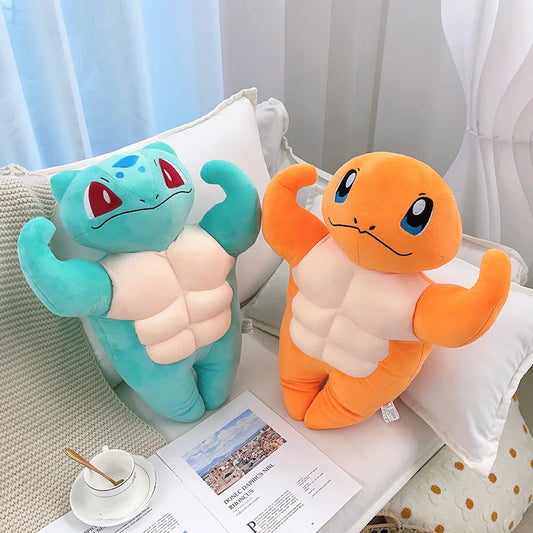 Muscle Pokémon Bulbasaur Charmander Plush Stuffed Pillow