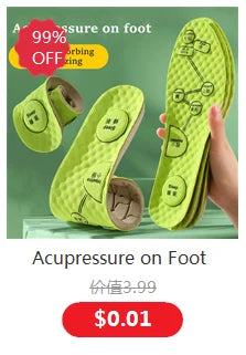 Acupressure on Foot Insoles For Shoes Breathable Deodorant Sport Insoles for Medical Man Women Comfortable Running Shoe Sole