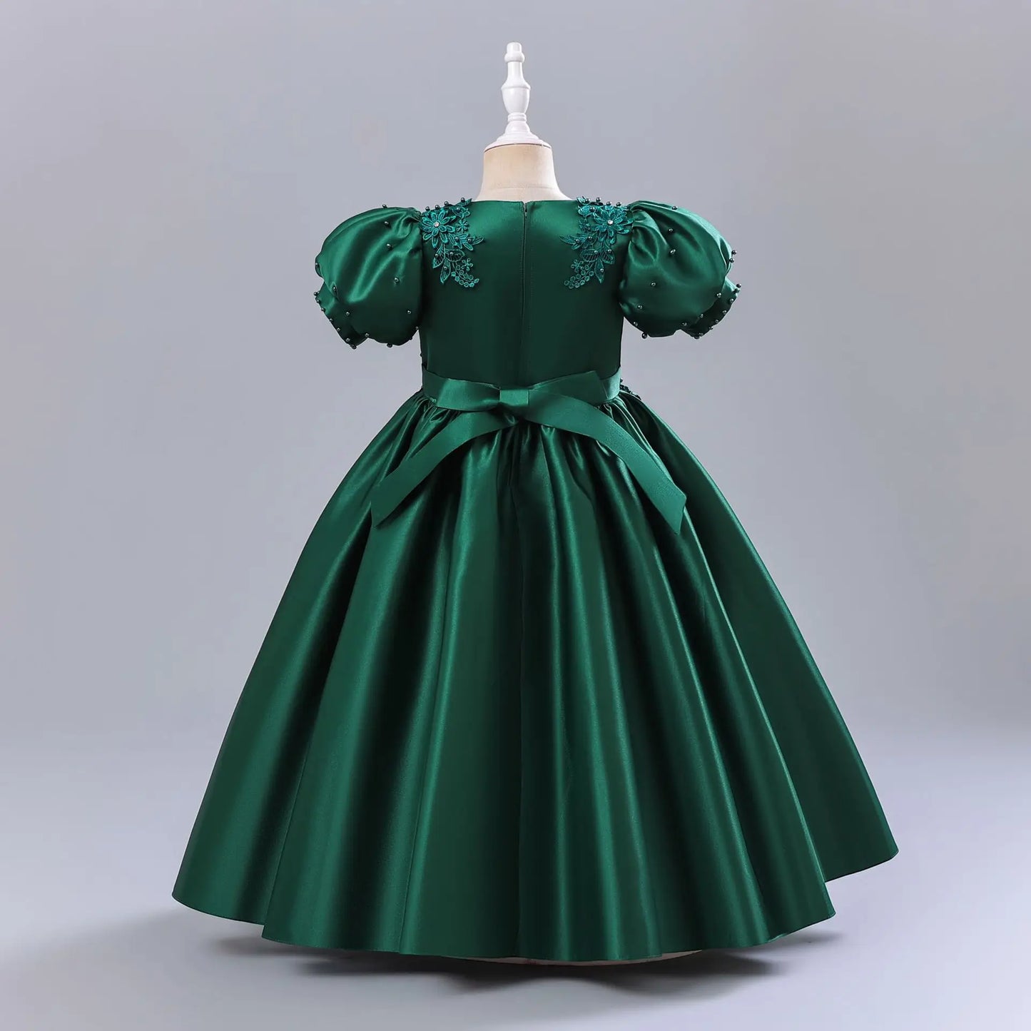 Princess Dress for Girls - Short Sleeve Party Gown for Christmas/School Events | Flower Girl Pageant Dress