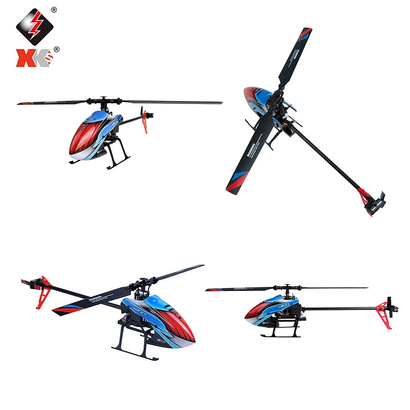 WLtoys XKS RC Helicopters K127 6-Aixs Gyroscope 2.4G 4CH Single Blade Propellor Gyro Mini RC Helicotper for Gift RC Toy V911