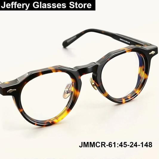 Vintage Oval Acetate Optical Eyeglasses Frame