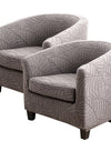 Tub Club Armchair Covers Leaves Jacquard Bar Chair Cover Solid Color Relax Single Sofa Slipcovers with Seat Cushion Cover Home