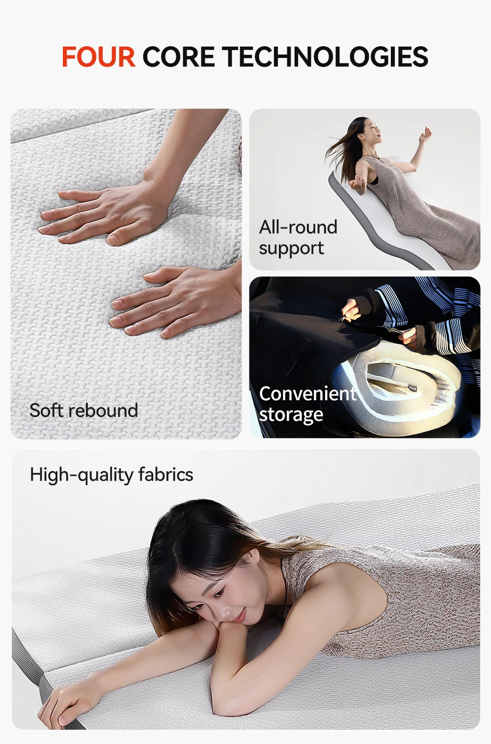 Camping Mattress for Tesla Model Y Juniper 2021 2026 Memory Sponge Car Travel Bed Portable Camping Mattress