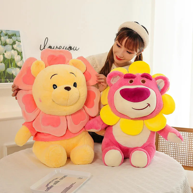 Sunflower Fairy Strawberry Bear Plush Stuffed Doll Toy