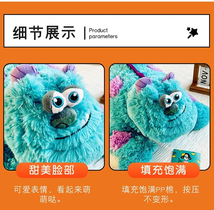 140cm Disney Large James P. Sullivan Stuffed Toys Monsters Plush Dolls  Anime Soft Pillow Room Deco Kawaii Pillow Hugs Kid Gifts