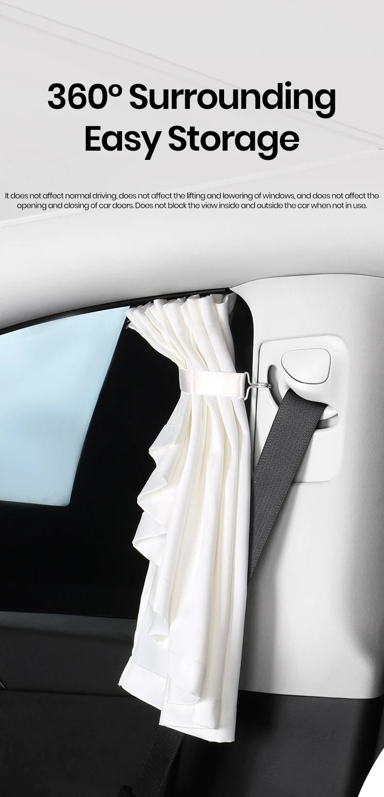 Ice Crystal Side Window Privacy Sunshade Set for Tesla Model 3 Y YL Highland Front and Rear Windshield Cover