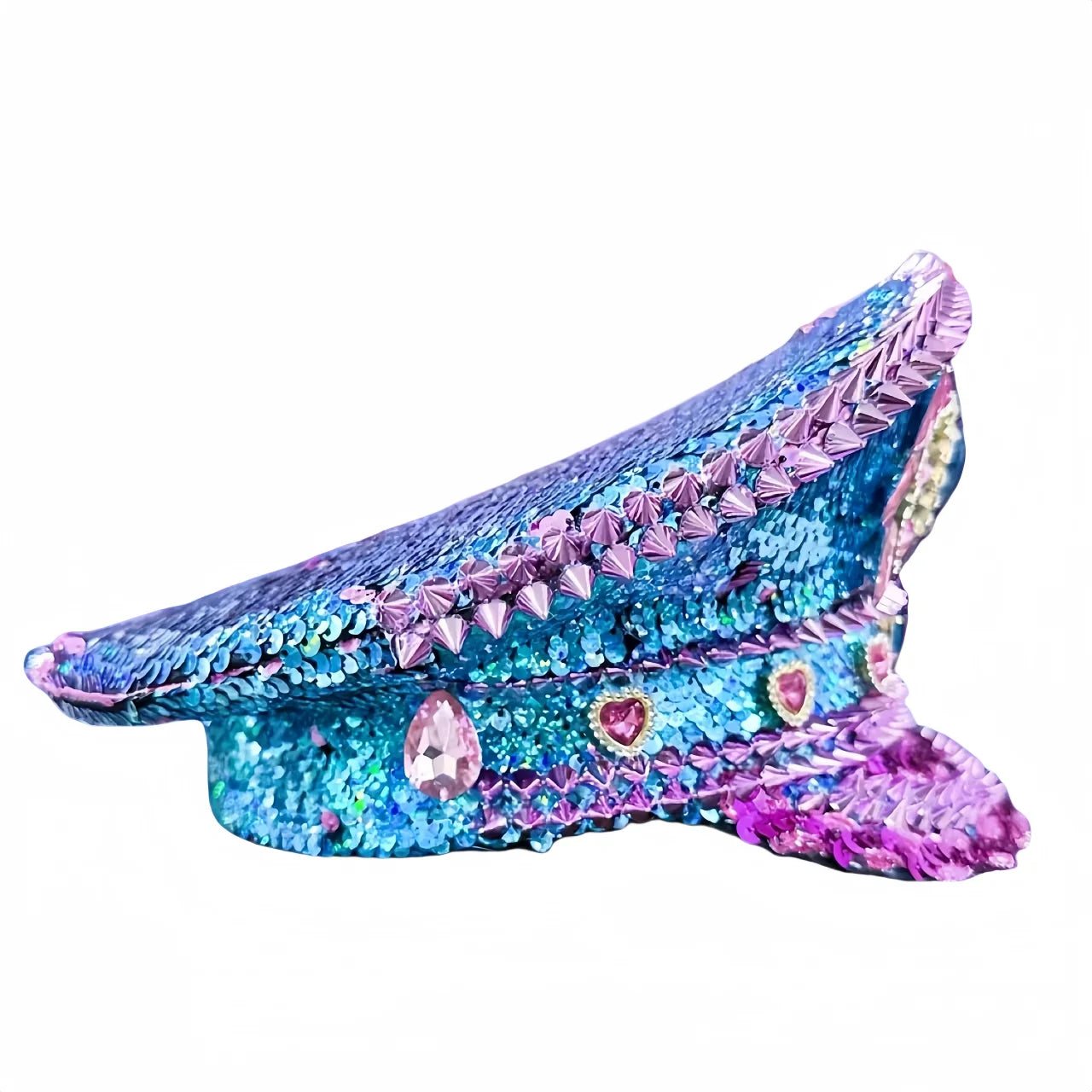 Luxury Festival Rhinestone Captain Hat Military Cap Sergeant Hat Hen Do Hat Mucis Festival Steampunk Caps Fashion Masquerade