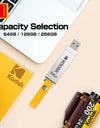 KODAK USB 3.1 Metal USB Flash Drive 64GB 128GB 256GB Pen Drive Creative Personality Car Music Gift High Speed USB PenDrive