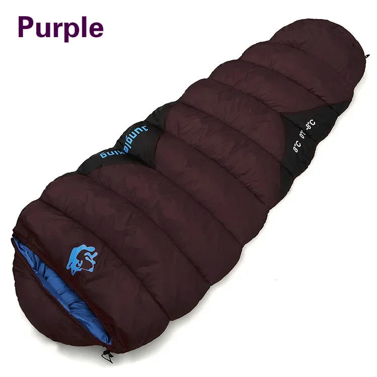 1.5KG Thickened Winter Cold Weather Waterproof Sleeping Bag Camping Hiking Supplies -8℃ Cotton Sleeping Bags