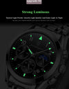 Men Watches Stainless Steel Top Luxury Fashion Business Wristwatch Waterproof Luminous Quartz Watches