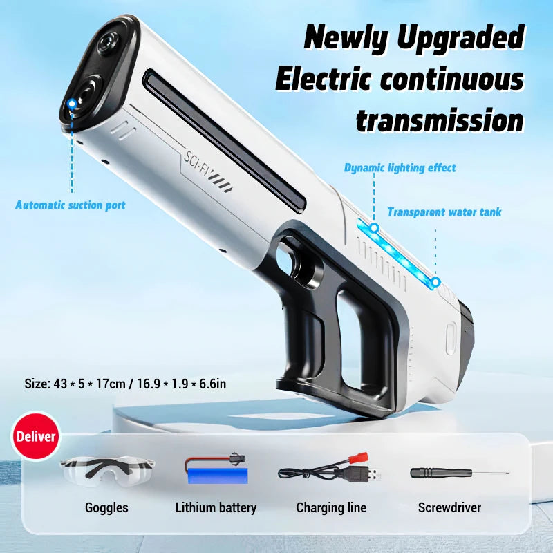 Fully Automatic Water Storage Gun Large Capacity Electric Water Absorbing Water Blaster