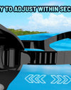 Oval Diving Mask Spearfishing Mask Classic Retro-Style Panoramic Wide View Scuba Goggles Tempered Glass Lens for Adults