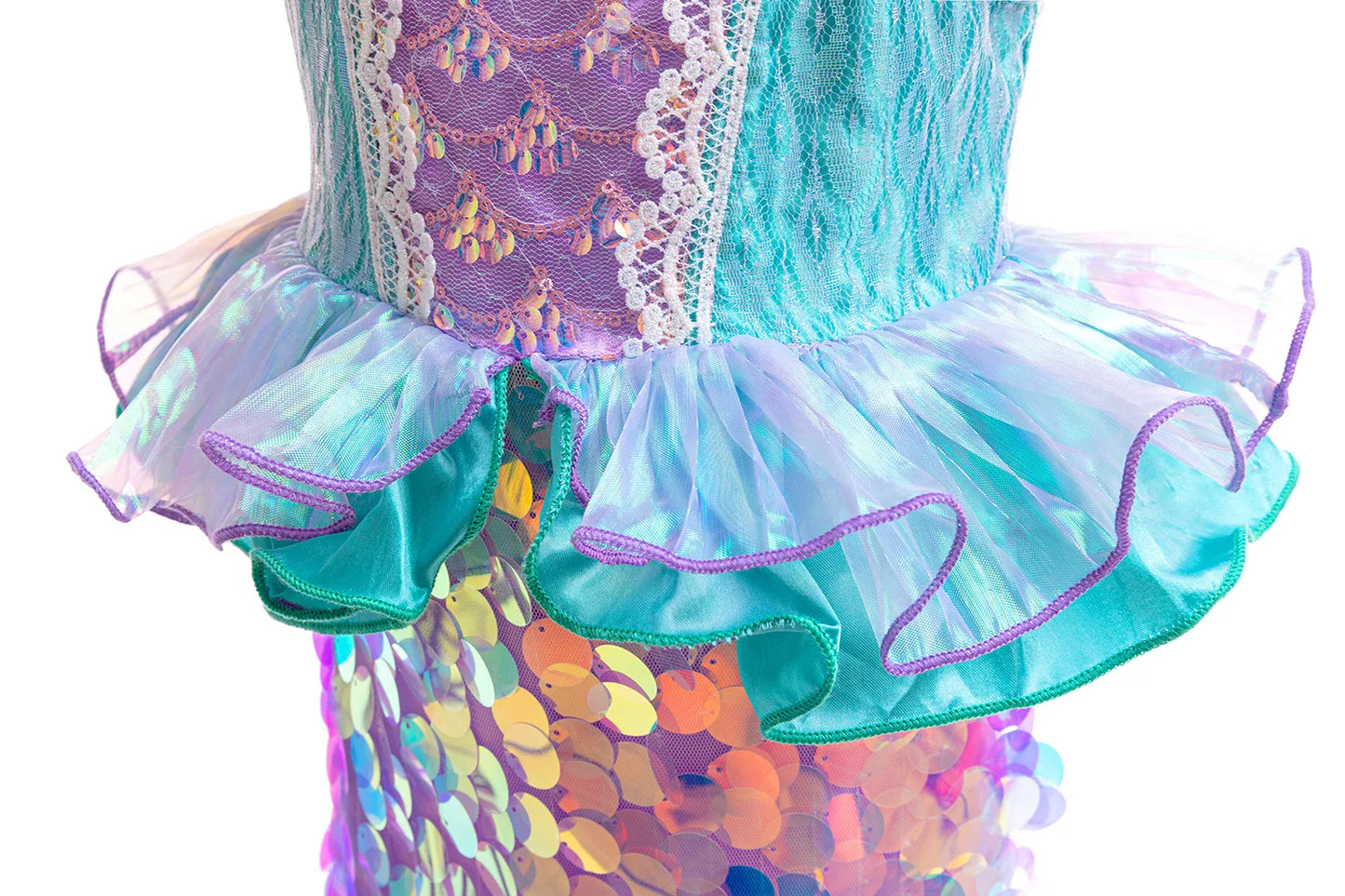 New Girl Dresses Princess Costume Kids Mermaid Cosplay Costume Kids Carnival Birthday Party Prom Costume Party Dresses For girls