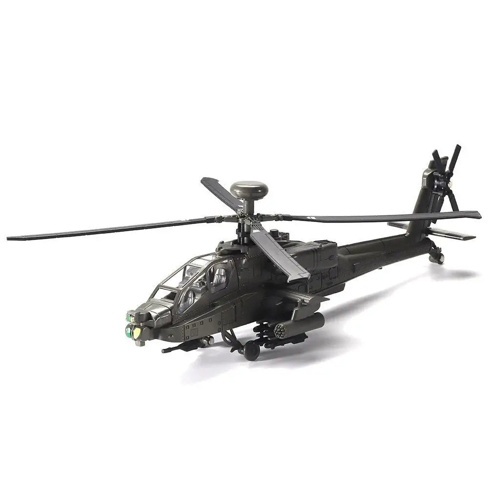 Military Helicopter Alloy Model With Display Stand