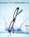 Ultralight 9g Flexible TR90 Optical Prescription Eyeglasses Frames For Men and Women Blue Light Blocking Reading