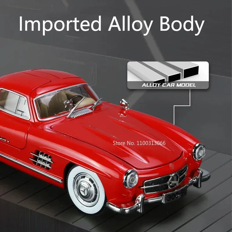 1:24 Scale 300SL GLE350 Toy Sports Car Model Music Light Pull Back Doors Opened Off-road Vehicle Models Ornament Gifts