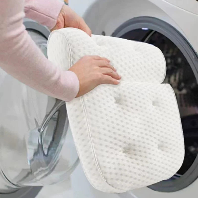 Universal 4D Bathtub Pillow Household Bath SPA Massage Pillows 7 Suction Cup Non-slip Bath Back Pillow Bathroom Accessories