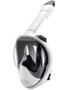 Full Face Snorkel Mask Snorkeling with Camera Mount 180 Degree Panoramic View Anti-Fog Anti-Leak Snorkeling Set for Adult Kids