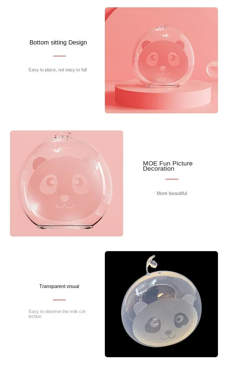 Wearable Hands-free Anti Overflow Silicone Breast Collector Breast Mask Milk Storage Device Anti Overflow Milk Pad Soft Milk Cup