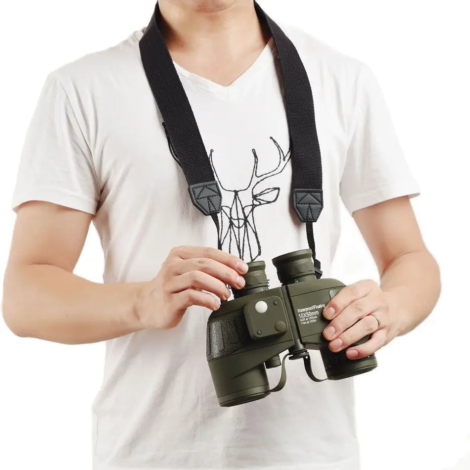 Professional Marine Binoculars 10x50 Nitrogen Waterproof Compass Rangefinder For Hunting Telescope High Power Hiking
