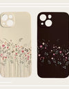 Magsafe Tulip Flower Magnetic Transparent Phone Case for iPhone 16 15 Pro Max 14 Plus Wireless Charging Shockproof Cover