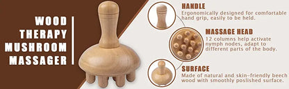 Wooden Foot Massage Roller Relieves Fatigue Foot Pain and Plantar Fasciitis Plantar Muscle Relaxation Tool Releases Lymph