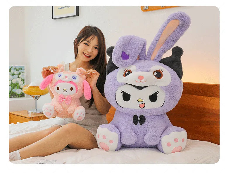 Kawaii Kuromi Transformation Plush Toy Soft Stuffed Doll