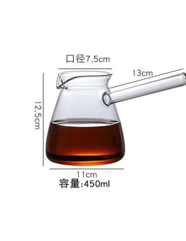 Heat Resistant Coffee Pot Glass Turkishwarmer Tea Maker Pitcher Butter Stovetop Kettle Boiler Handle Arabic Melting Saucepan