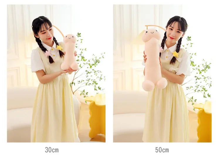 105cm Big Size Trick Penis Plush Kawaii Soft Simulation Dick Plushie Real-life Penis Pillow Sexy Hugging Pillow Girlfriend Gifts