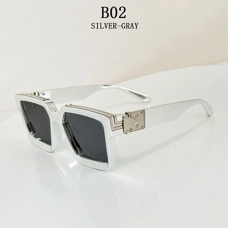 Millionaire Square Sunglasses With UV400 Protection