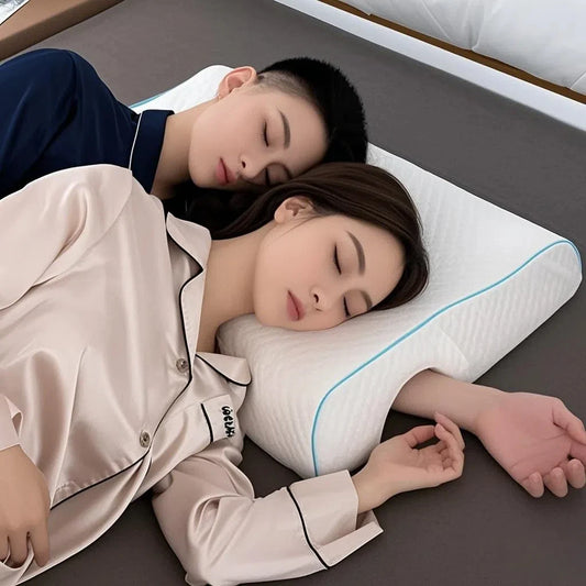 Left Arm Couple Pillow Orthopedic Memory Foam Protect Cervical Vertebra Release Arm Pain Pressure Pillow for Side Sleeper