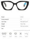 Retro Reading Glasses Butterfly Shaped Anti Blue Light Design Glasses Women Fashion Spring Eyeglasses Legs Reading Glass