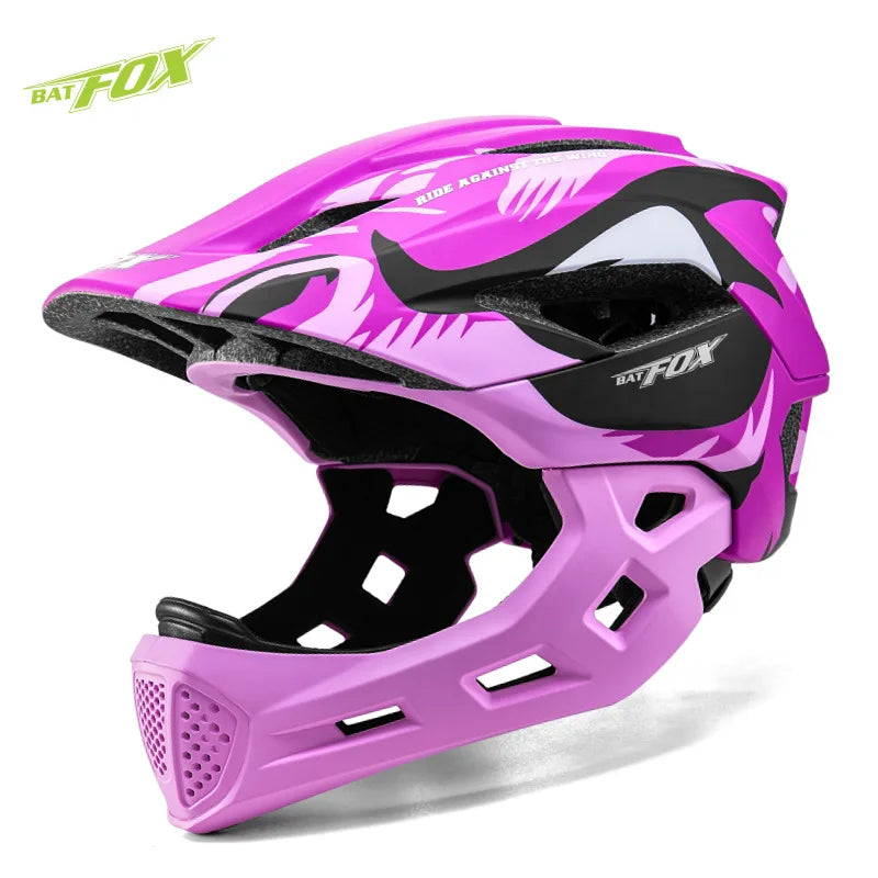 Kids Detachable Full Face Bike Helmet For Cycling And Outdoor Sports