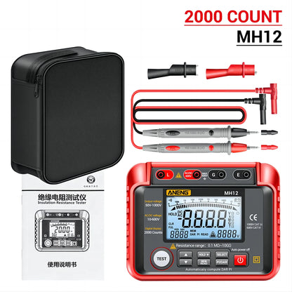 Digital Megohmmeter Meters Insulation Earth Resistance Meter Tester Cable High Voltage Voltmeter Resistor Meter Tool