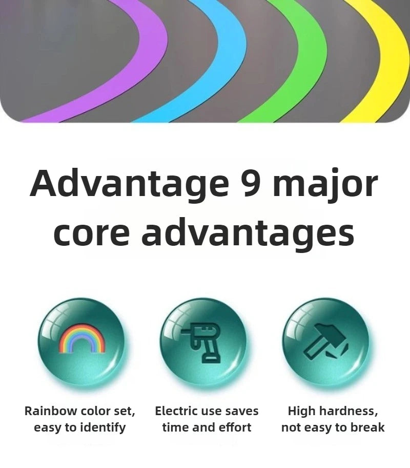 Hexagon socket Bit set Impact Drill Bits, Hex Head Tungsten Steel Screwdriver Bits Suit 1/4 Inch Hexagonal Shank